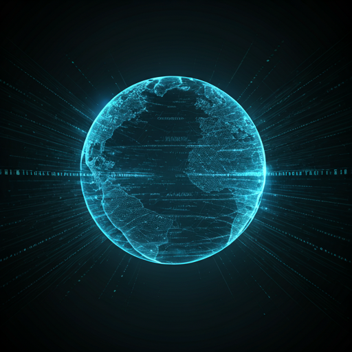 Abstract cloud network visualization